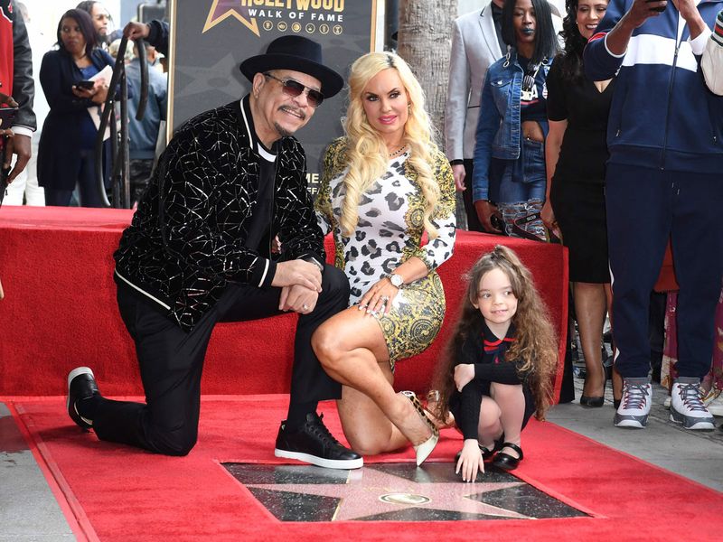 US rapper and actor Ice-T, his wife Coco Austin and daughter Chanel 