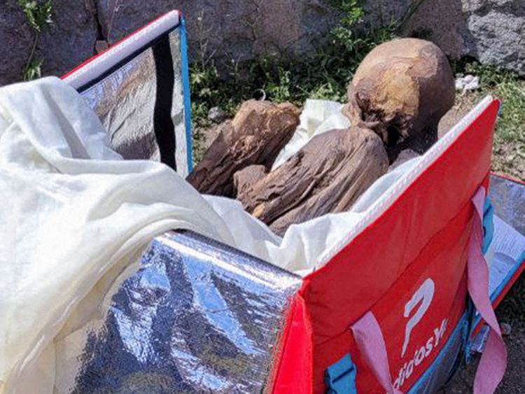 Peru police find pre-Hispanic mummy in ex-delivery man's bag | Offbeat –  Gulf News