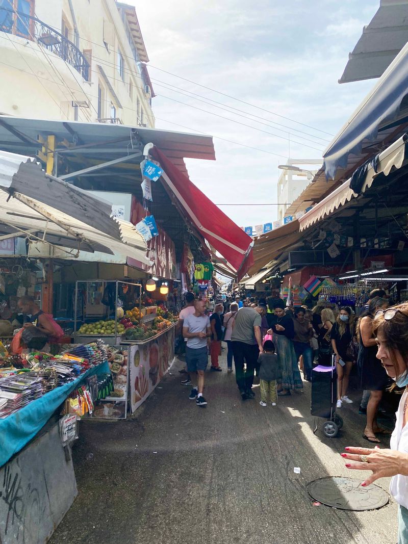 The Shuk Hacarmel, a popular market in Tel Aviv