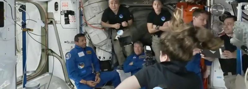 11 crew in the International Space Station