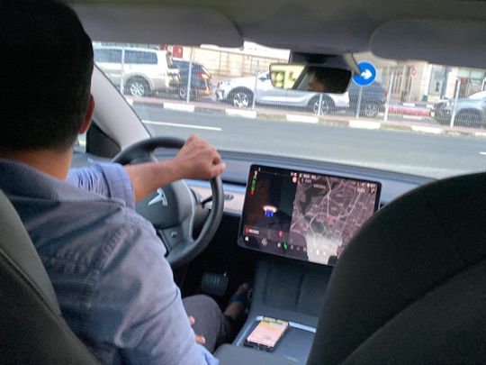 Tesla model 3 taxi in UAE PHOTO-2023-02-27-22-57-53-1677843120769