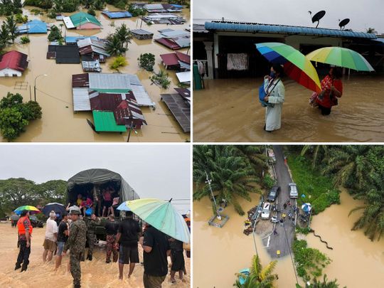 照片：至少四人死亡，数万人在马来西亚洪水中撤离 – 海湾新闻