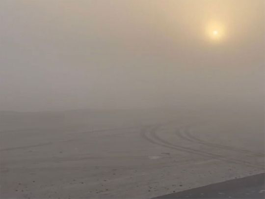 Fog in Al Ain