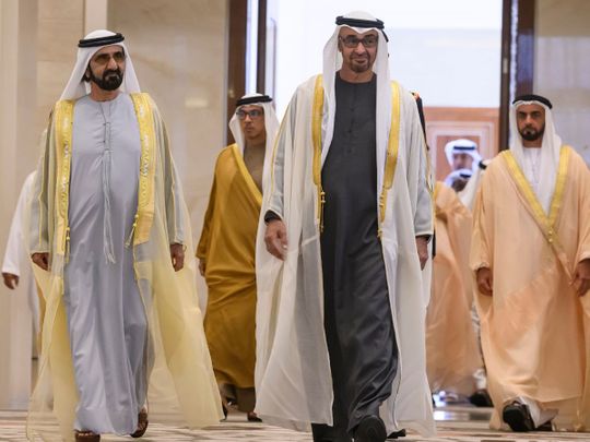 UAE President And Vice President Attend Swearing-in Ceremony For New ...