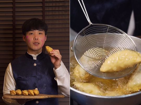 Viral: South Korean chef makes Indian dessert, gujiya