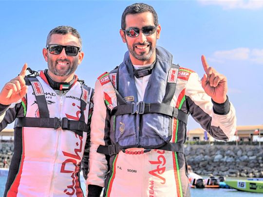 Team Abu Dhabi's Shaun Torrente and Faleh Al Mansoori-1678469577923
