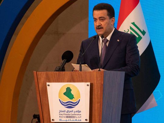 Iraq's Prime Minister Mohammed Shia Al Sudani 