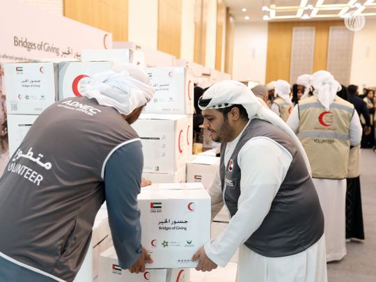 file pic of bridges of giving event at ADNEC on Feb 11