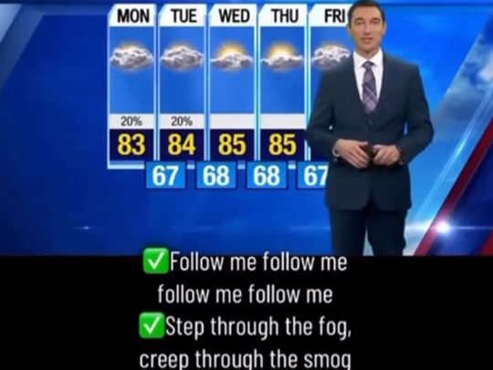 US Weatherman goes viral for using Snoop Dogg lyrics in his weather report on TV