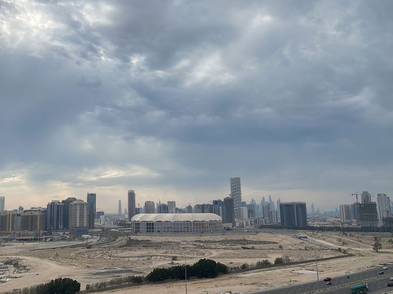 Overcast skies in Dubai