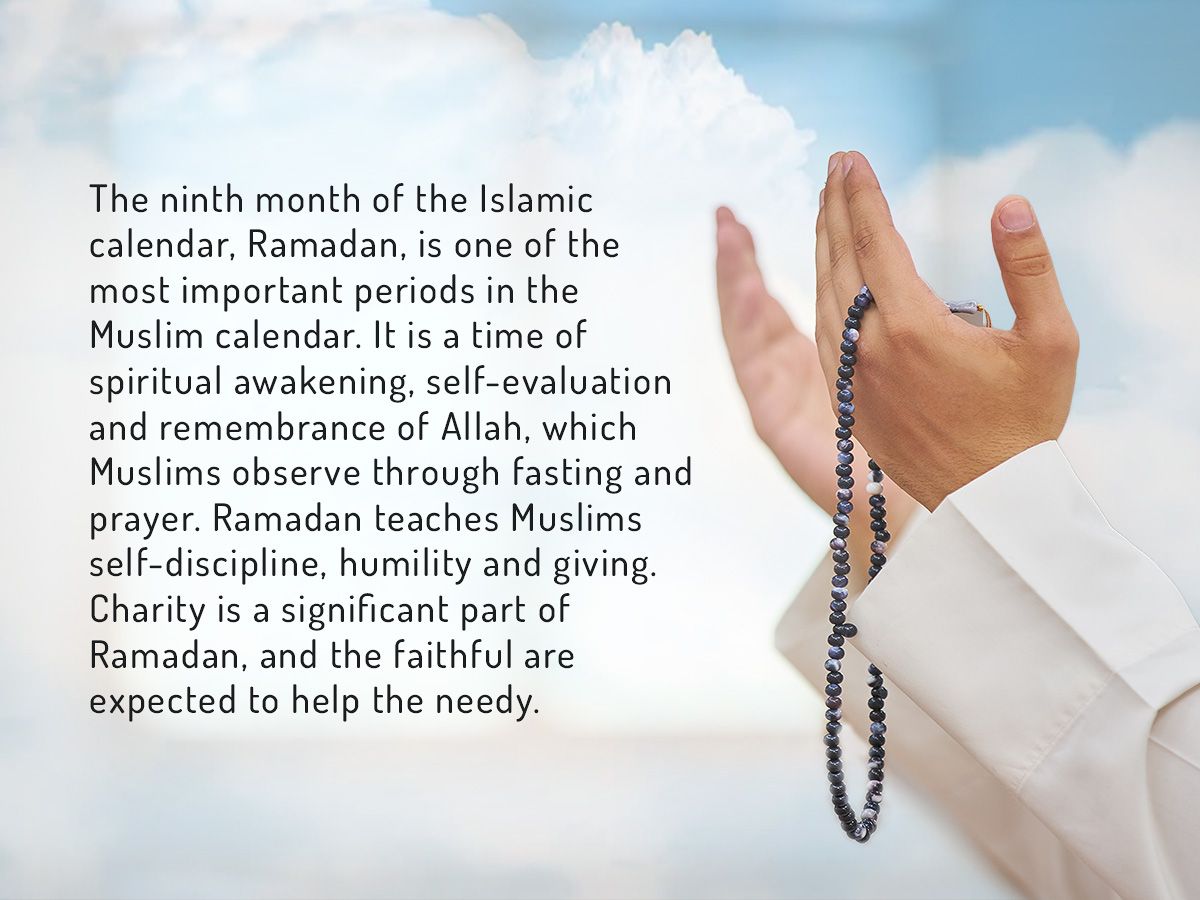 Ramadan, Islamic prayers, calendar, fasting, iftar, and Eid Al Fitr