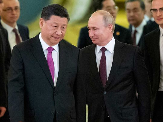 Chinese President Xi Jinping Russian President Vladimir Putin 