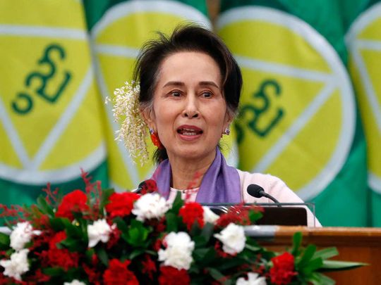 Myanmar's Aung San Suu Kyi