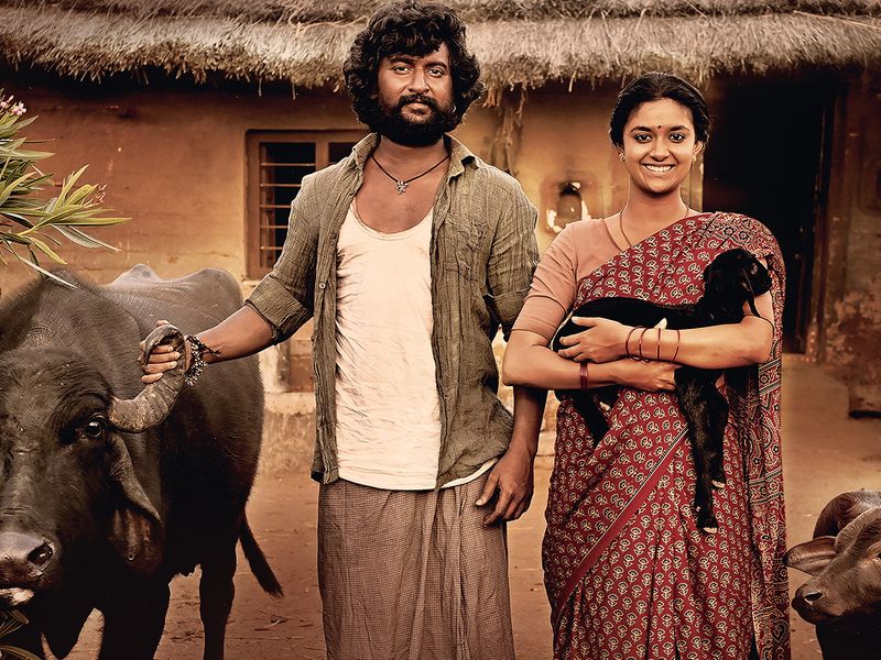 Nani and Keerthy Suresh in 'Dasara', out in UAE cinemas tomorrow