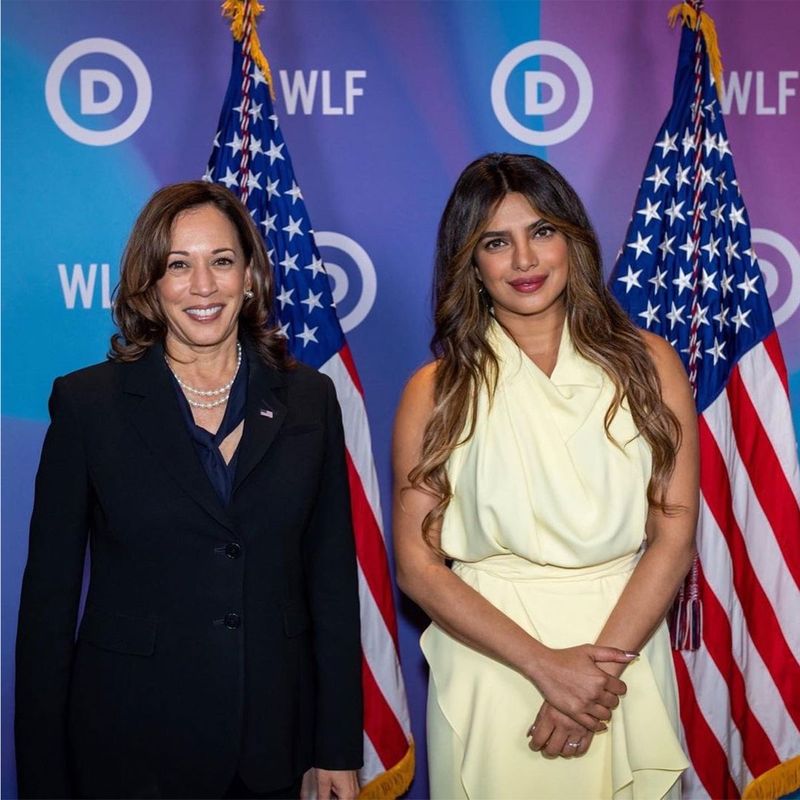 US vice president Kamala Harris and Priyanka Chopra 