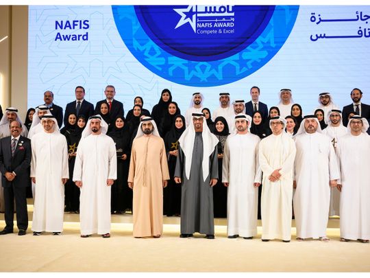 mbz and mbr at nafis award in abu dhabi on march 29, 2023