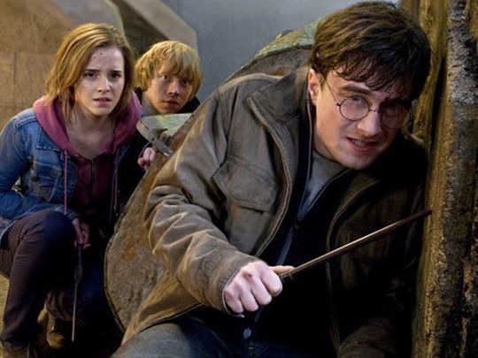 Emma Watson, Rupert Grint and Daniel Radcliffe in Warner Bros. Pictures' 'Harry Potter and the Deathly Hallows: Part II' (2011)