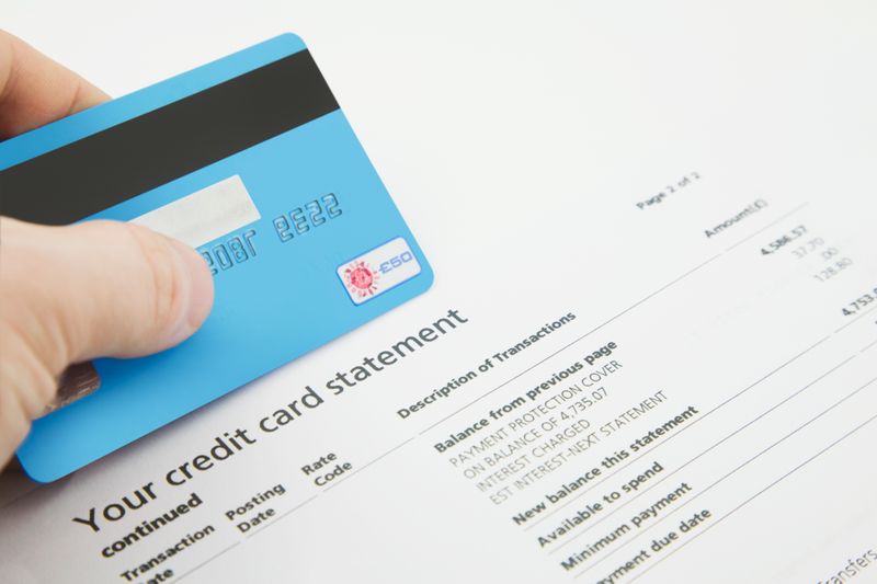 Credit card statement