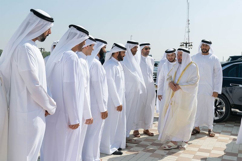 His Highness Sheikh Dr. Sultan bin Mohammed Al Qasimi, Member of the Supreme Council and Ruler of Sharjah, inaugurated on Thursday morning, Al Dhaid Mosque which accommodates 7,000 worshippers, in Al-Awaided area in Al Dhaid city.