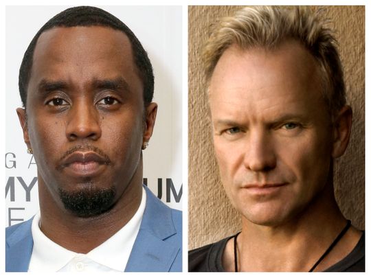 Rapper Diddy and Sting