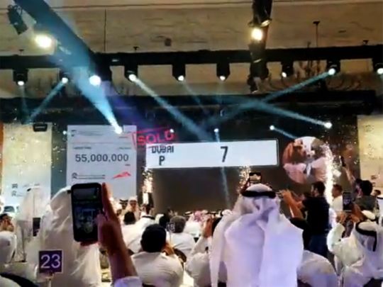 Dubai number plate P7 sold for record Dh55 million at 'Most Noble Numbers' charity auction