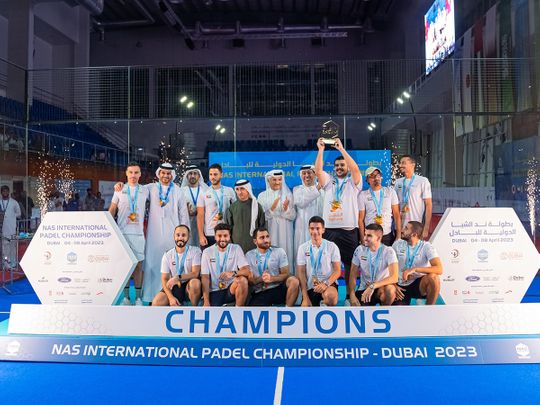بطولة ناس الرياضية: الإمارات العربية المتحدة المهيمنة تفوز بلقب بطولة ناس الدولية للعبة البادل
