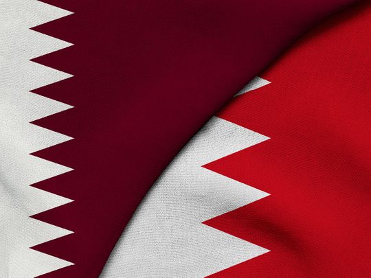 Flag of Qatar and Bahrain