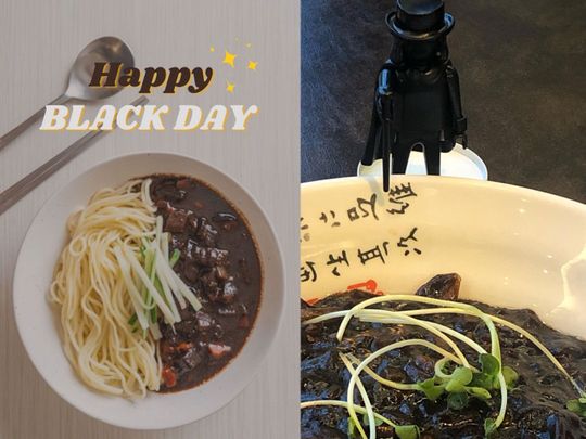 K-culture fans took to social media to share posts of their black-coloured food 
