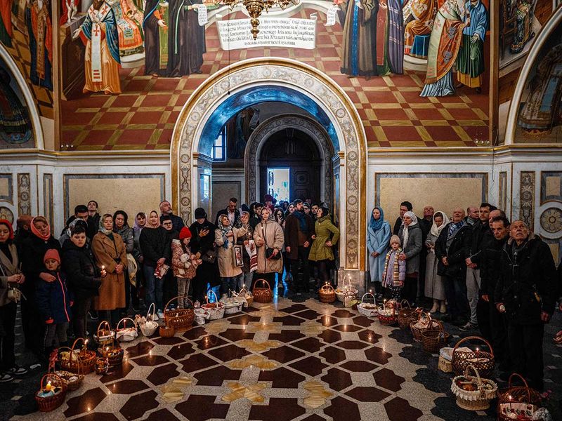 Ukraine easter worship church