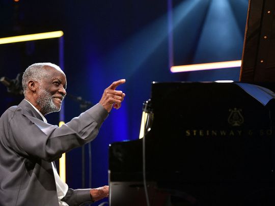 In this file photo taken on August 04, 2016 US jazz pianist and composer, Ahmad Jamal (born Frederick Russell Jones) performs during a concert in the Marciac Jazz Festival in Marciac. - Ahmad Jamal, a towering and influential jazz pianist, composer and band leader in a career spanning more than seven decades, has died at age 92, news reports said Sunday. Jamal's widow Laura Hess-Hey confirmed his death but did not give details, The Washington Post reported. Music news outlets in France and Britain also reported his death.