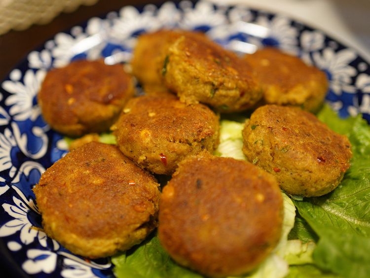 Chicken Cutlets served for Iftar in a Pakistani household.