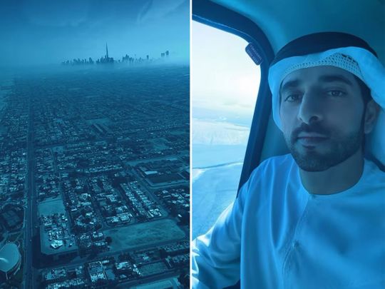Sheikh Hamdan's stunning aerial shot of Dubai