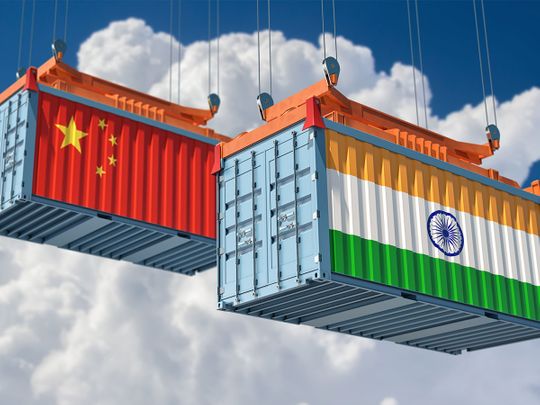 Stock-India-China-Trade