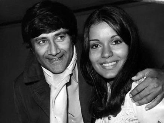 Dev Anand and Zeenat Aman