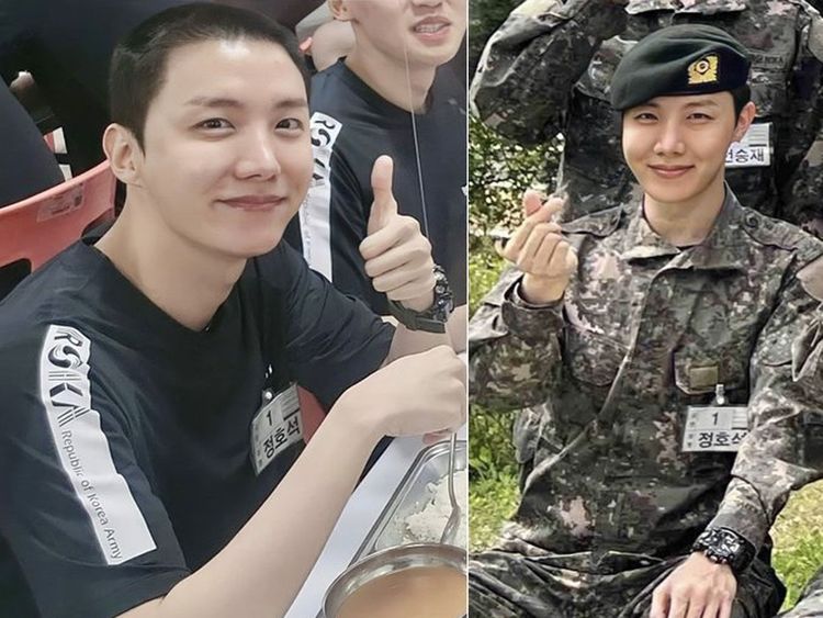 First pictures of BTS' J-Hope in uniform as a military trainee go