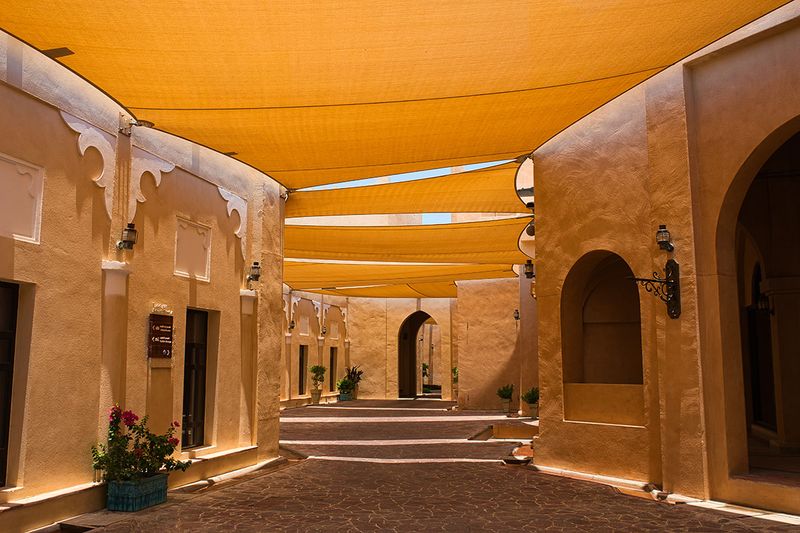  The streets of the Katara Cultural Village.