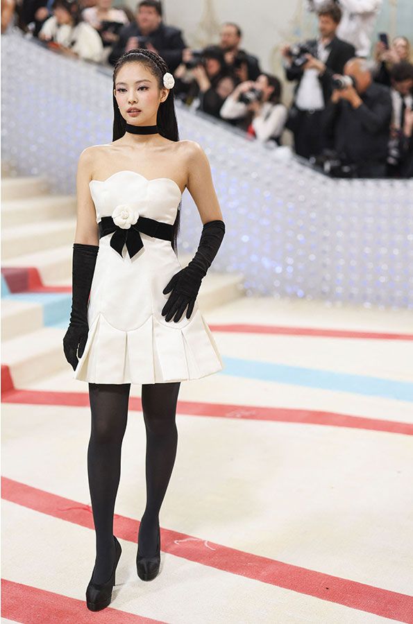 Blackpink's Jennie Kim made her debut at the Met Gala 2023. 