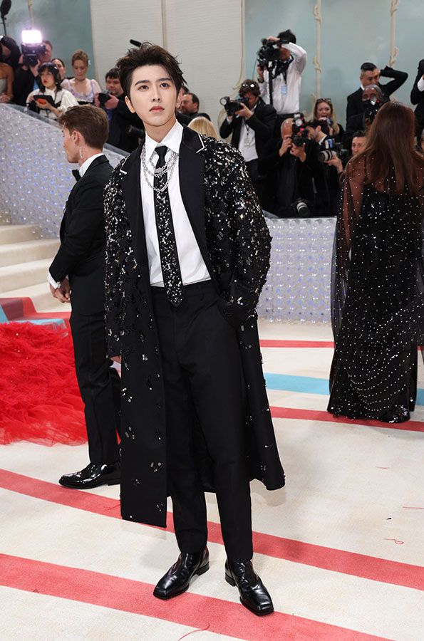 Chinese actor Leon Lai Yi poses at the Met Gala. 