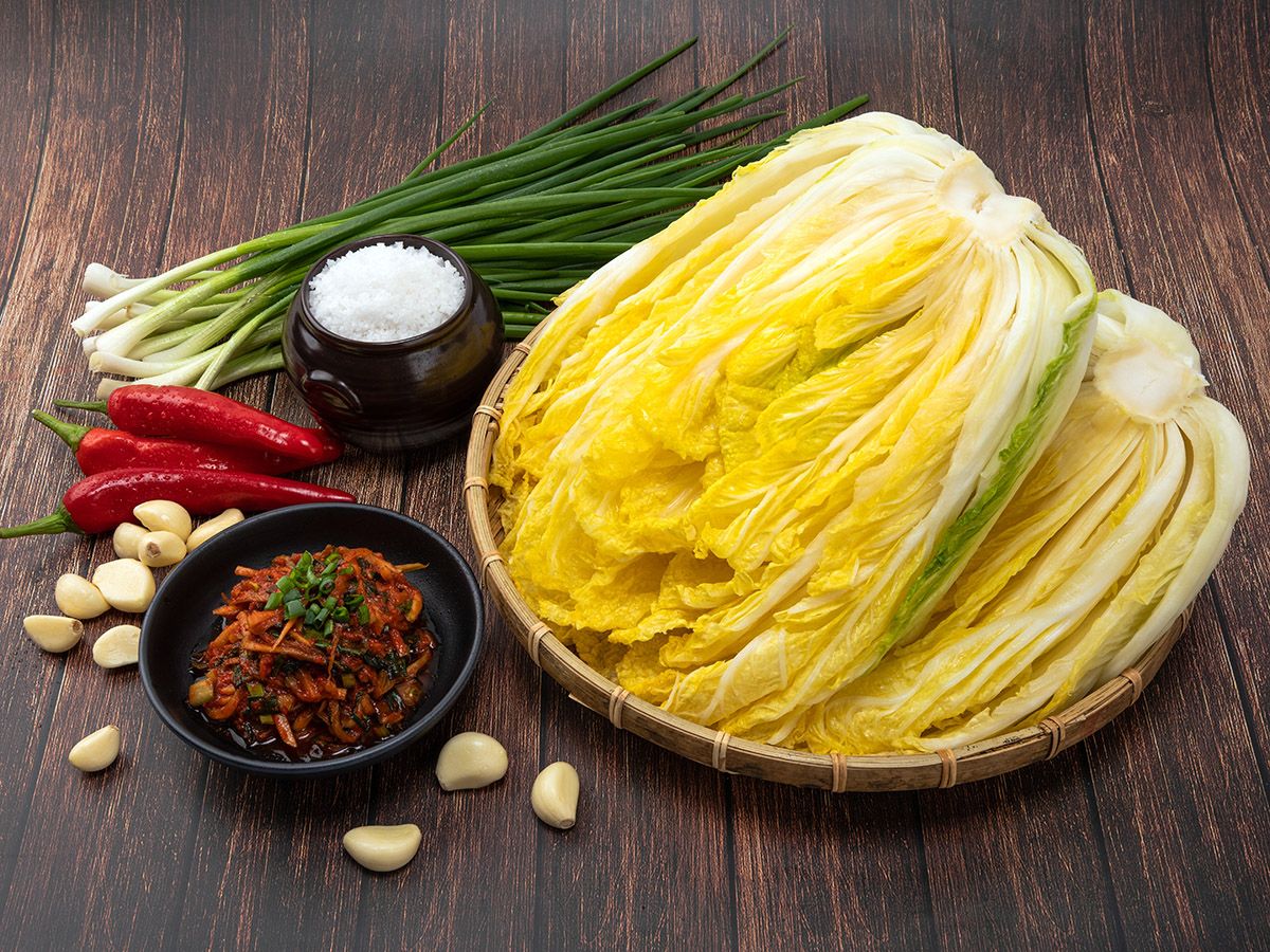 Ingredients for kimchi