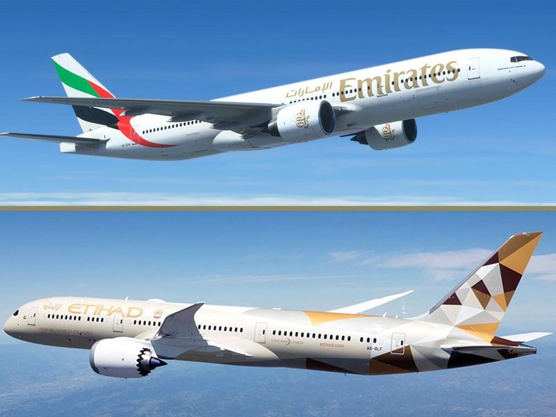 Etihad Airways dan Emirates Airlines