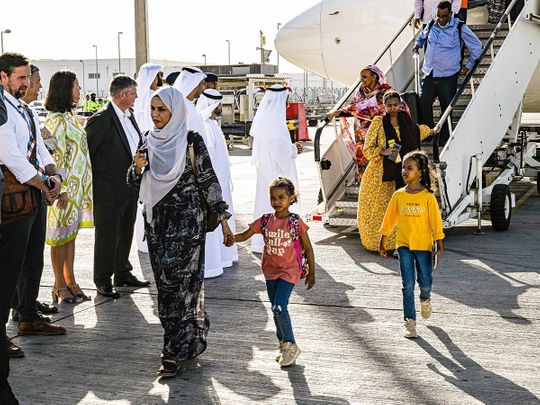 UAE evacuates 176 people and media professionals from Sudan as part of its humanitarian efforts