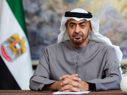 UAE President His Highness Sheikh Mohamed bin Zayed Al Nahyan. 