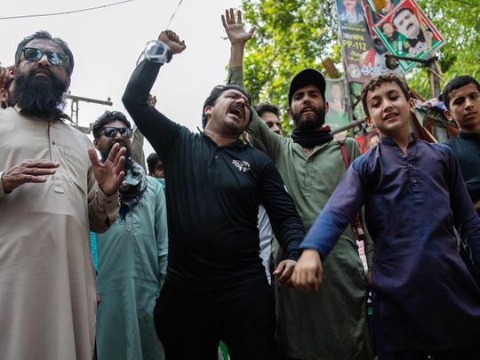 Supporters of Imran Khan, former Pakistan premier, celebrate his release 