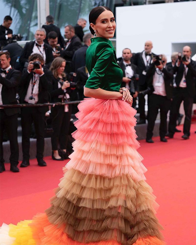 Elvira Jain knows how to strike the perfect pose at Cannes Film Festival's opening night
