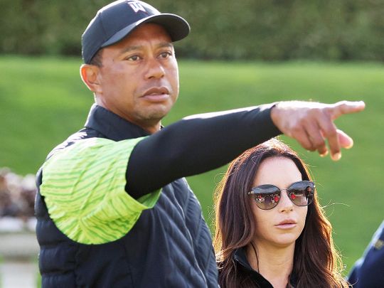 Tiger Woods with ex-girlfriend Erica Herman