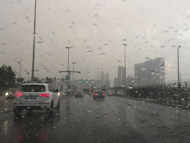 driving in the rain uae