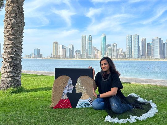 UAE artist and entrepreneur Raisa Mariam Rajan creates a stir at the Contemporary Art Cannes Biennale 