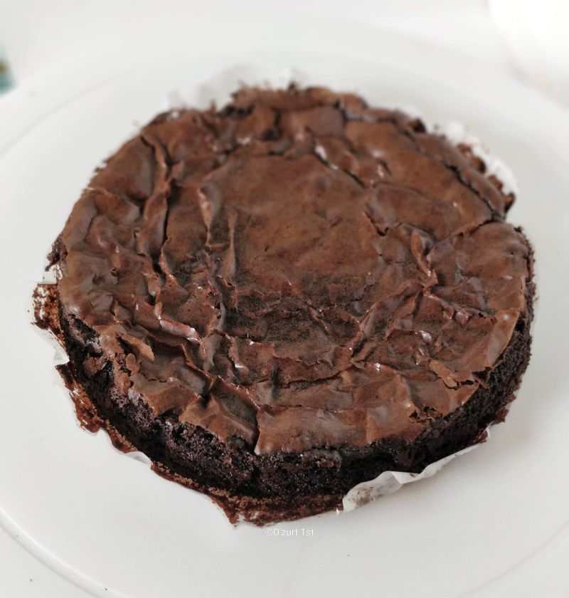 Make gooey eggless chocolate brownie 