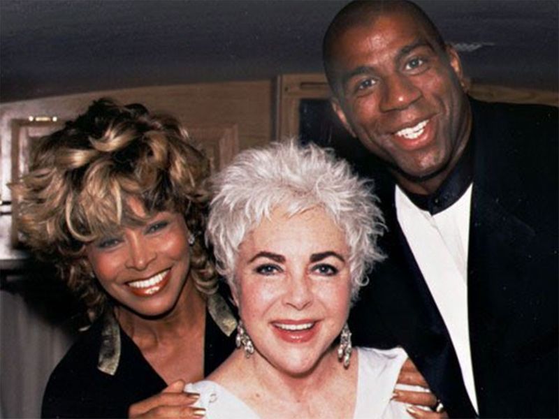 NBA legend Magic Johnson, who posted a photo with him and Turner on Twitter.