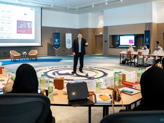 Prof-Raed-Awamleh-takes-a-session-at-The-Executive-Leadership-Boot-Camp-held-for-senior-Dubai-government-officials-at-a-resort-in-Ras-Al-Khaimah-1685276495072